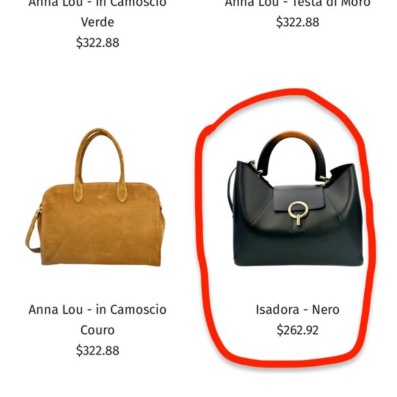 NWT CLAUDIA FIRENZE GENUINE LEATHER BLACK BAG MADE IN ITALY - Picture 6 of 6